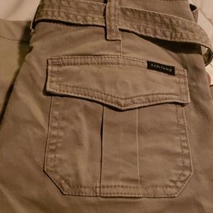 Sanctuary Khaki bootleg cargo pants